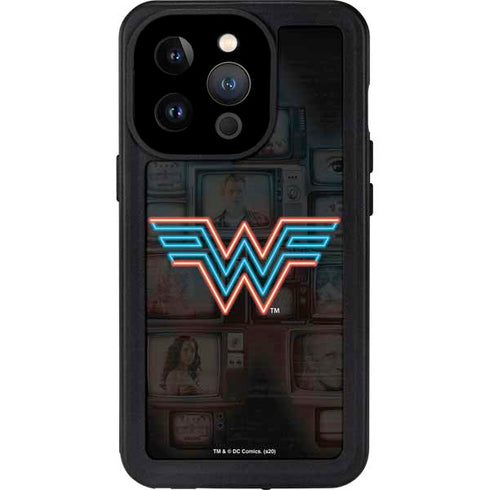 Wonder Woman 1984 (2020) Neon Logo iPhone 14 Pro Waterproof Case