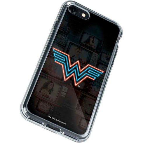 Wonder Woman 1984 (2020) Neon Logo iPhone SE (2nd & 3rd Gen) Clear Case