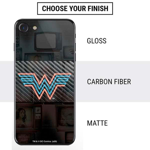 Wonder Woman 1984 (2020) Neon Logo iPhone SE (2nd & 3rd Gen) Skin