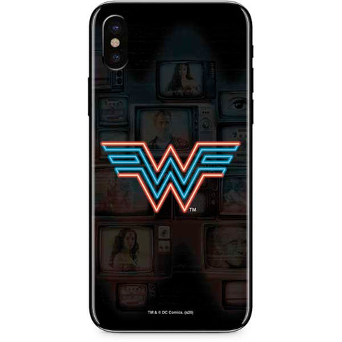 Wonder Woman 1984 (2020) Neon Logo iPhone X Skin