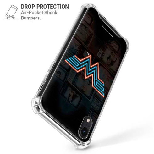 Wonder Woman 1984 (2020) Neon Logo iPhone XR Clear Case