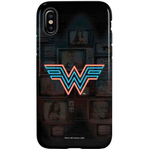 Wonder Woman 1984 (2020) Neon Logo iPhone XS Pro Case