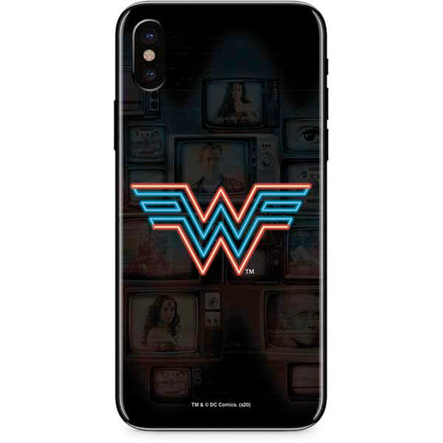 Wonder Woman 1984 (2020) Neon Logo iPhone XS Skin