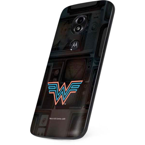 Wonder Woman 1984 (2020) Neon Logo Moto E5 Play Skin