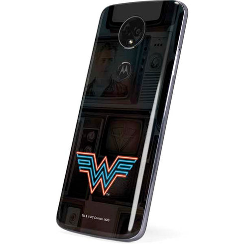 Wonder Woman 1984 (2020) Neon Logo Moto E5 Plus Skin