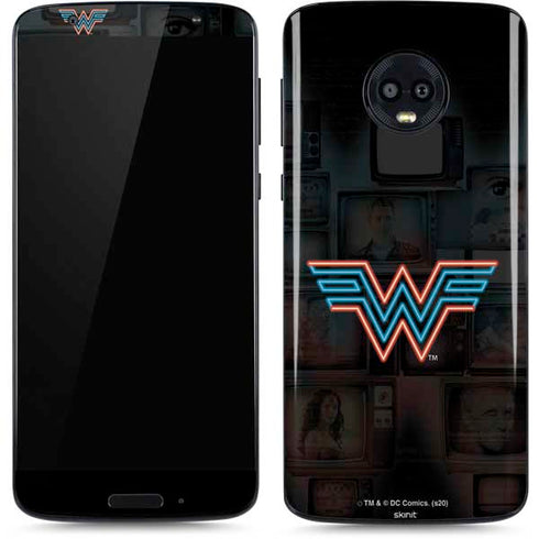 Wonder Woman 1984 (2020) Neon Logo Moto G6 Skin