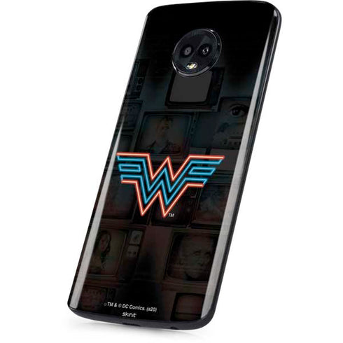 Wonder Woman 1984 (2020) Neon Logo Moto G6 Skin