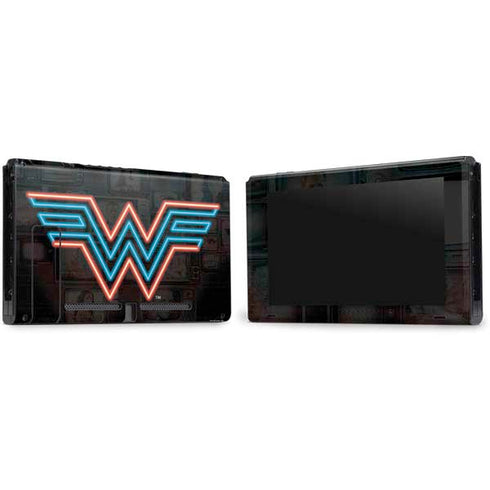 Wonder Woman 1984 (2020) Neon Logo Nintendo Switch Bundle Skin