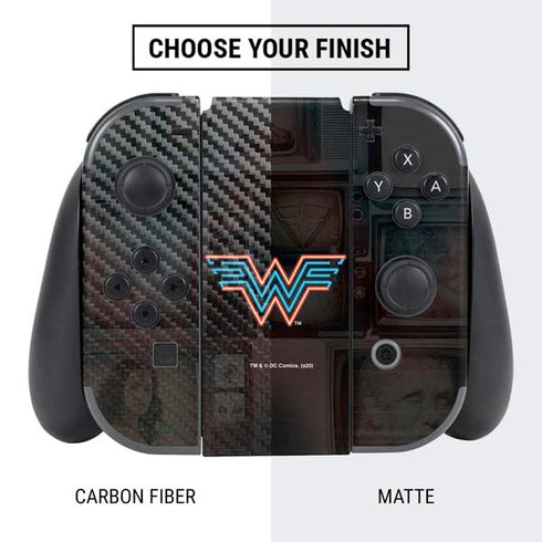 Wonder Woman 1984 (2020) Neon Logo Nintendo Switch Bundle Skin