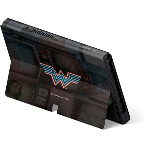 Wonder Woman 1984 (2020) Neon Logo Nintendo Switch OLED (2021) Skin