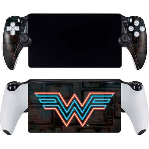 Wonder Woman 1984 (2020) Neon Logo PlayStation Portal Remote Player Skin