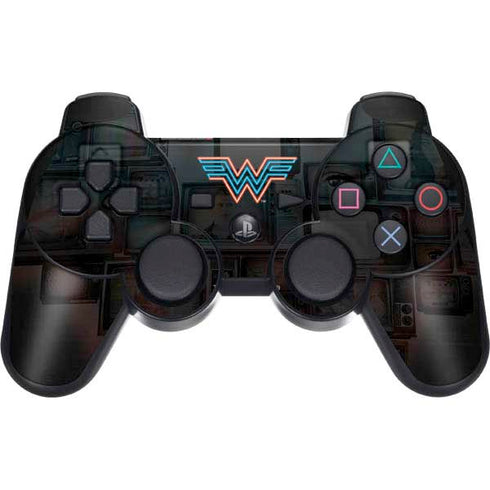 Wonder Woman 1984 (2020) Neon Logo PS3 Dual Shock wireless controller Skin