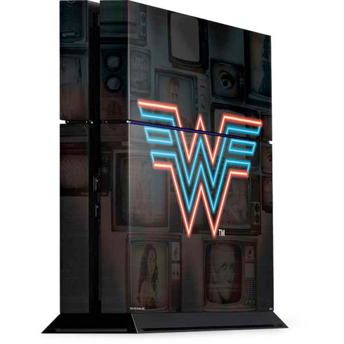 Wonder Woman 1984 (2020) Neon Logo PS4 Console Skin