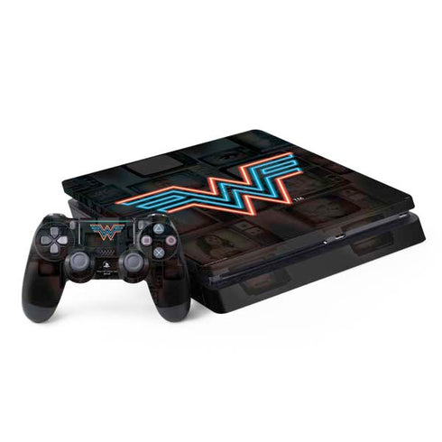 Wonder Woman 1984 (2020) Neon Logo PS4 Slim Bundle Skin