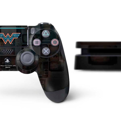 Wonder Woman 1984 (2020) Neon Logo PS4 Slim Bundle Skin