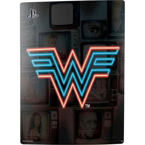 Wonder Woman 1984 (2020) Neon Logo PS5 Console Skin