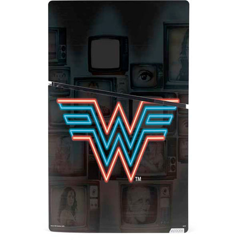Wonder Woman 1984 (2020) Neon Logo PS5 Slim Digital Edition Bundle Skin