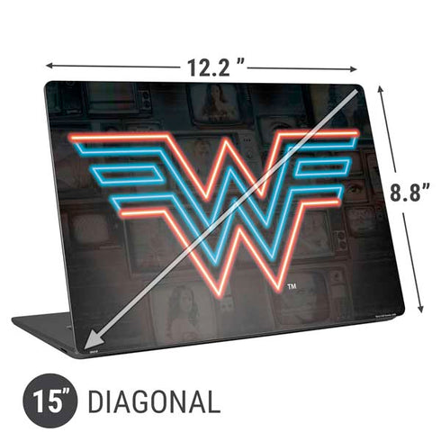 Wonder Woman 1984 (2020) Neon Logo Universal Laptop 15in (12.2 x 8.8in) Skin