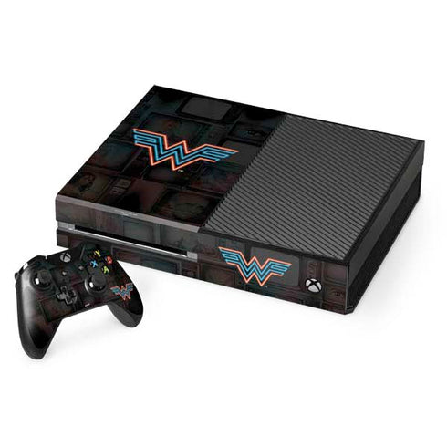 Wonder Woman 1984 (2020) Neon Logo Xbox One Console and Controller Bundle Skin