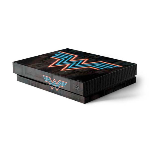 Wonder Woman 1984 (2020) Neon Logo Xbox One X Console Skin