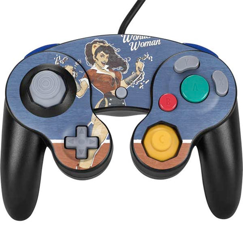 DC Comics Bombshells Wonder Woman Bombshell Nintendo GameCube Controller Skin