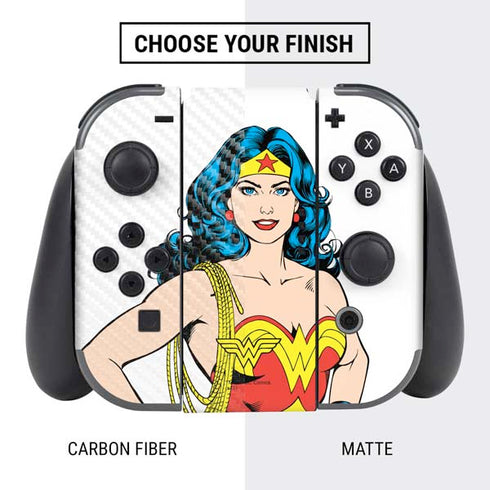 DC Comics Wonder Woman Classic Art Pose Nintendo Switch Bundle Skin