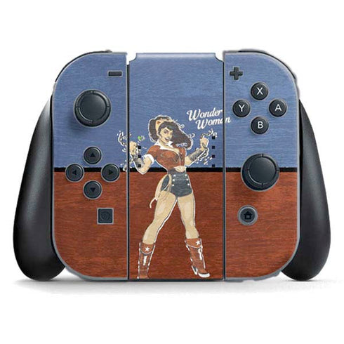 DC Comics Bombshells Wonder Woman Bombshell Nintendo Switch (2017-2021) Joy-Con Controller Skin