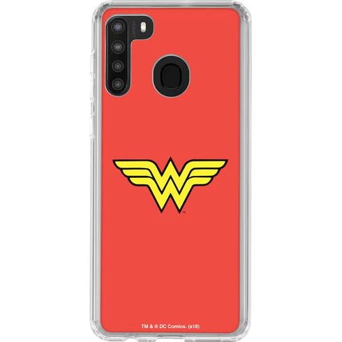 DC Comics Wonder Woman Classic Logo Galaxy A21 Clear Case