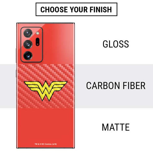 DC Comics Wonder Woman Classic Logo Galaxy Note20 Ultra 5G Skin