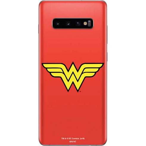 DC Comics Wonder Woman Classic Logo Galaxy S10 Plus Skin