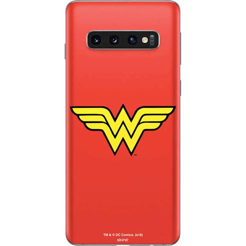 DC Comics Wonder Woman Classic Logo Galaxy S10 Skin