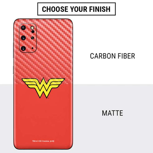 DC Comics Wonder Woman Classic Logo Galaxy S20 Plus Skin