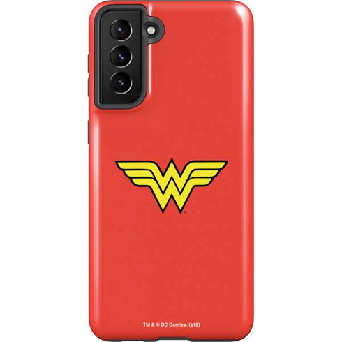 DC Comics Wonder Woman Classic Logo Galaxy S21 Plus 5G Pro Case