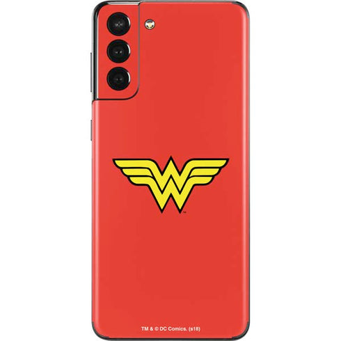 DC Comics Wonder Woman Classic Logo Galaxy S21 Plus 5G Skin