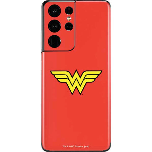 DC Comics Wonder Woman Classic Logo Galaxy S21 Ultra 5G Skin