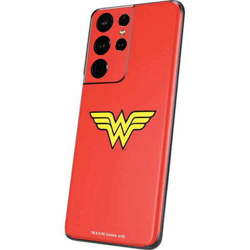 DC Comics Wonder Woman Classic Logo Galaxy S21 Ultra 5G Skin