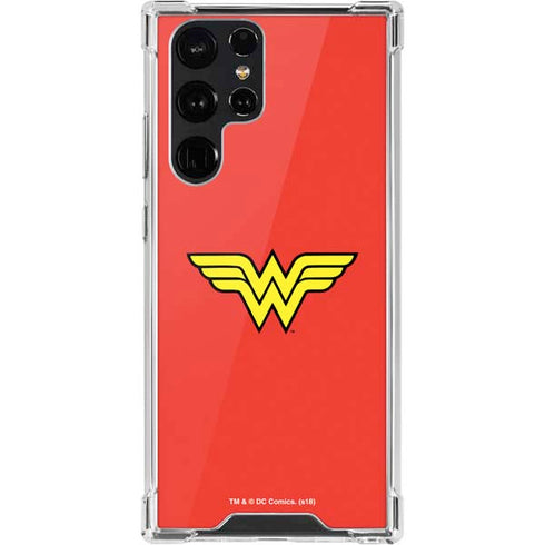 DC Comics Wonder Woman Classic Logo Galaxy S22 Ultra Clear Case