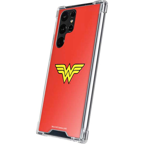DC Comics Wonder Woman Classic Logo Galaxy S22 Ultra Clear Case
