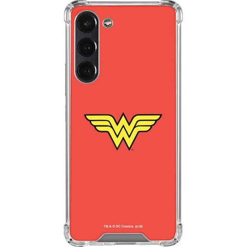 DC Comics Wonder Woman Classic Logo Galaxy S23 Plus Clear Case