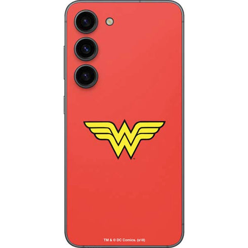 DC Comics Wonder Woman Classic Logo Galaxy S23 Skin