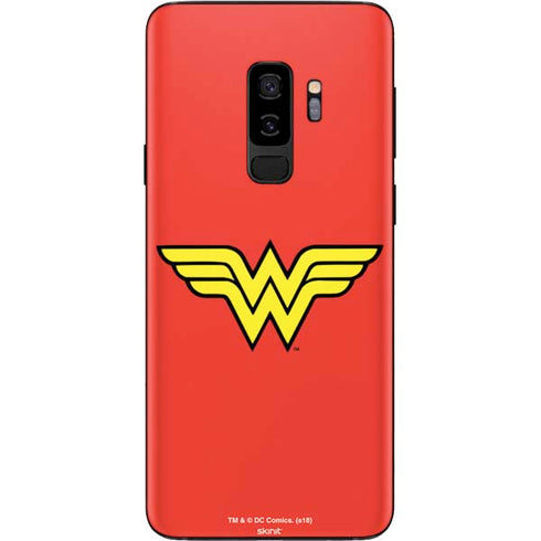 DC Comics Wonder Woman Classic Logo Galaxy S9 Plus Skin