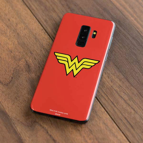 DC Comics Wonder Woman Classic Logo Galaxy S9 Plus Skin