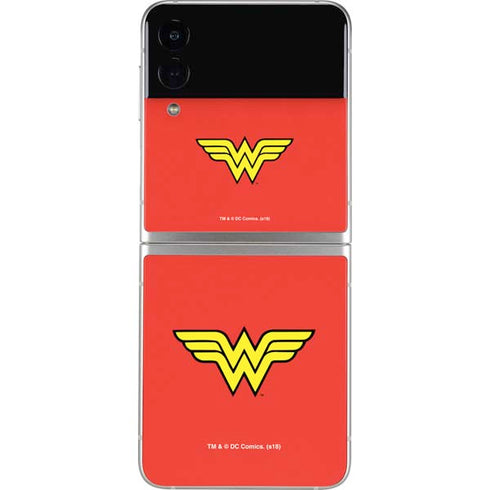 DC Comics Wonder Woman Classic Logo Galaxy Z Flip3 5G Skin