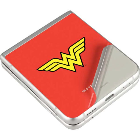 DC Comics Wonder Woman Classic Logo Galaxy Z Flip3 5G Skin