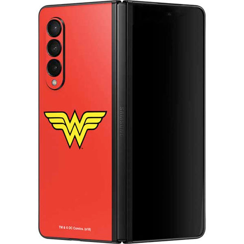 DC Comics Wonder Woman Classic Logo Galaxy Z Fold3 5G Skin