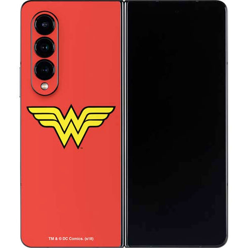 DC Comics Wonder Woman Classic Logo Galaxy Z Fold4 5G Skin