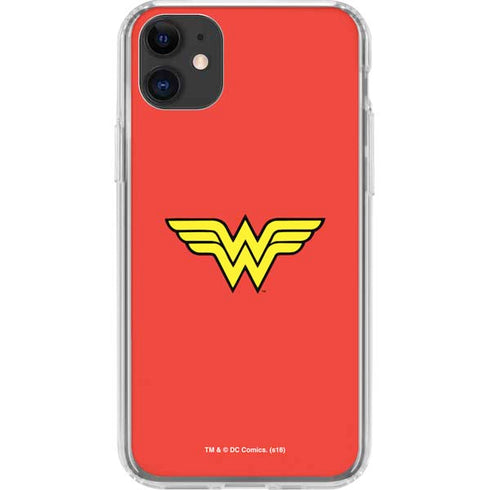 DC Comics Wonder Woman Classic Logo iPhone 11 Clear Case