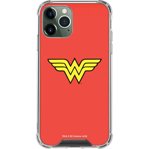DC Comics Wonder Woman Classic Logo iPhone 11 Pro Max Clear Case