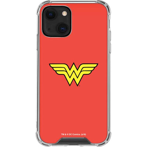 DC Comics Wonder Woman Classic Logo iPhone 14 Plus Clear Case