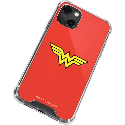 DC Comics Wonder Woman Classic Logo iPhone 14 Plus Clear Case